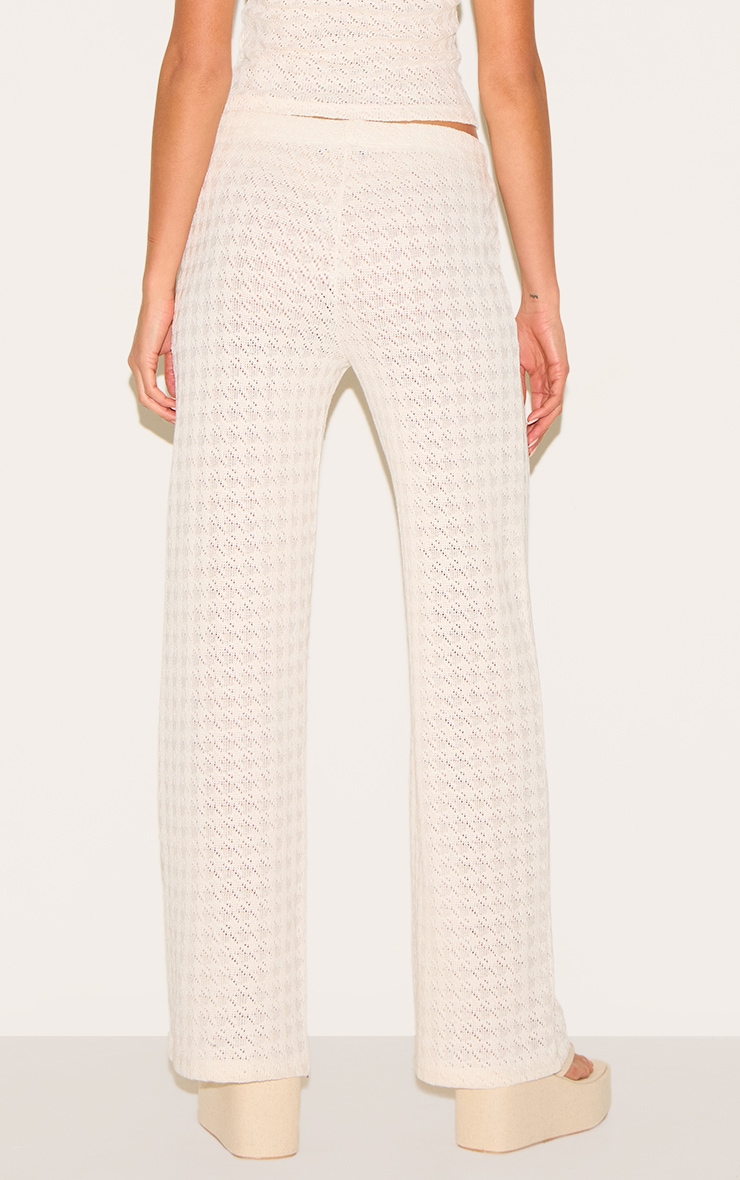 Almond Textured Straight Leg Pants image 3