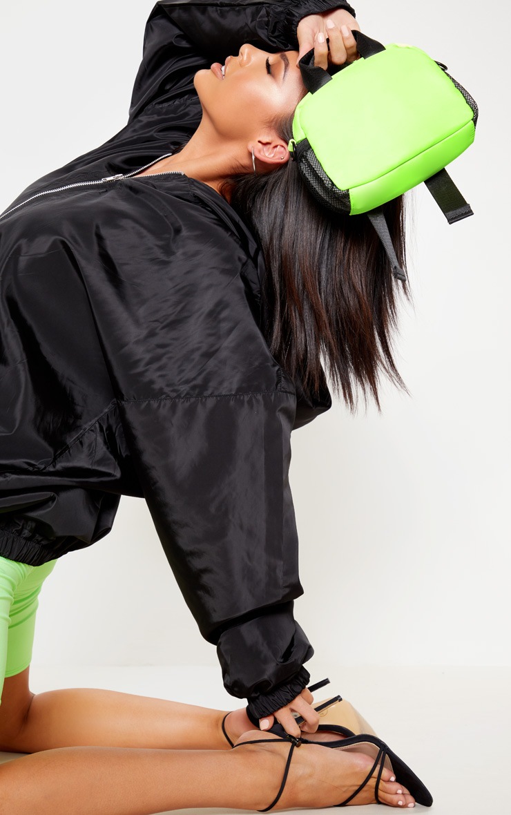 Black Oversized Shell Jacket image 5