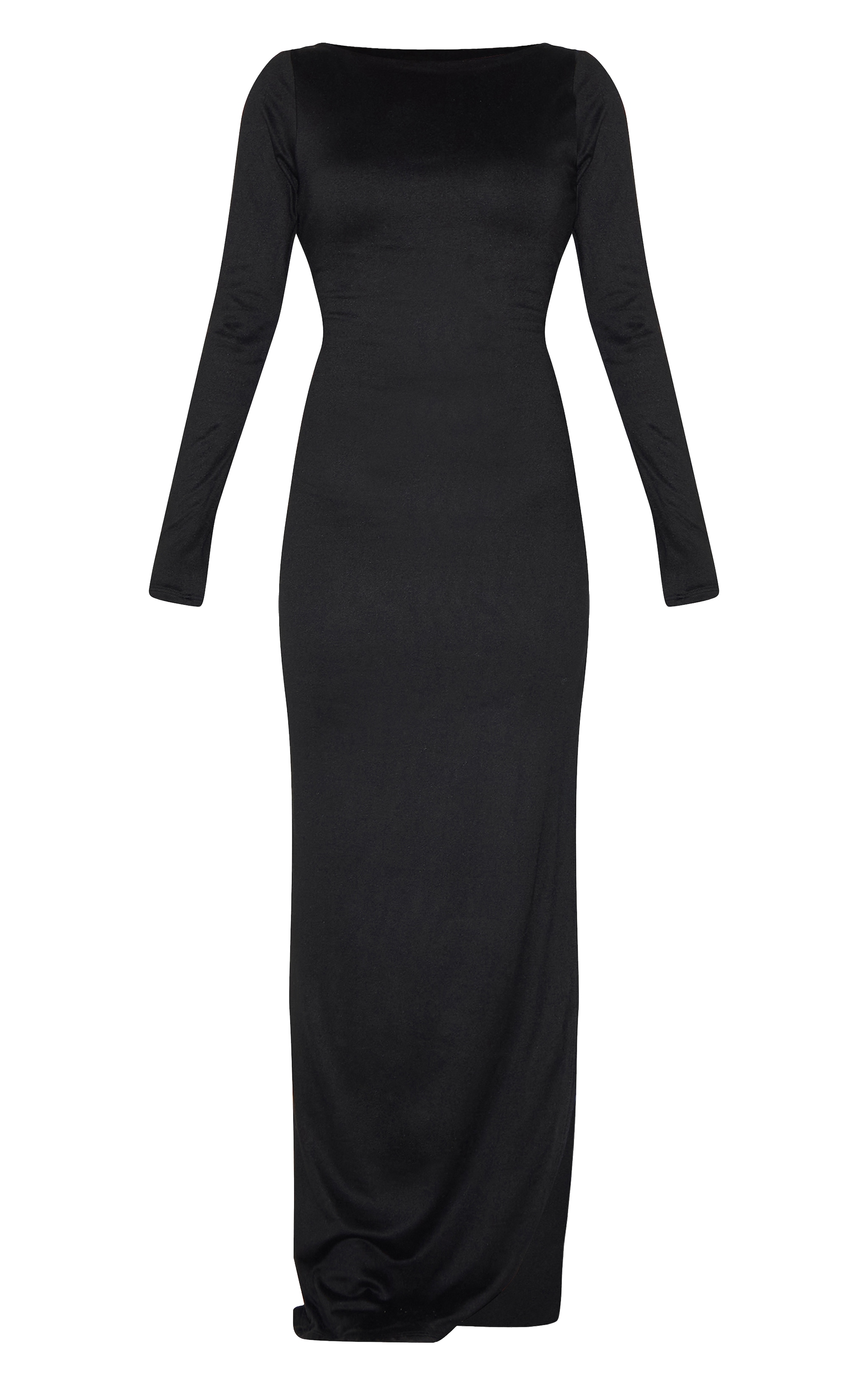 Petite Black Contour Jersey Open Back Maxi Dress image 5