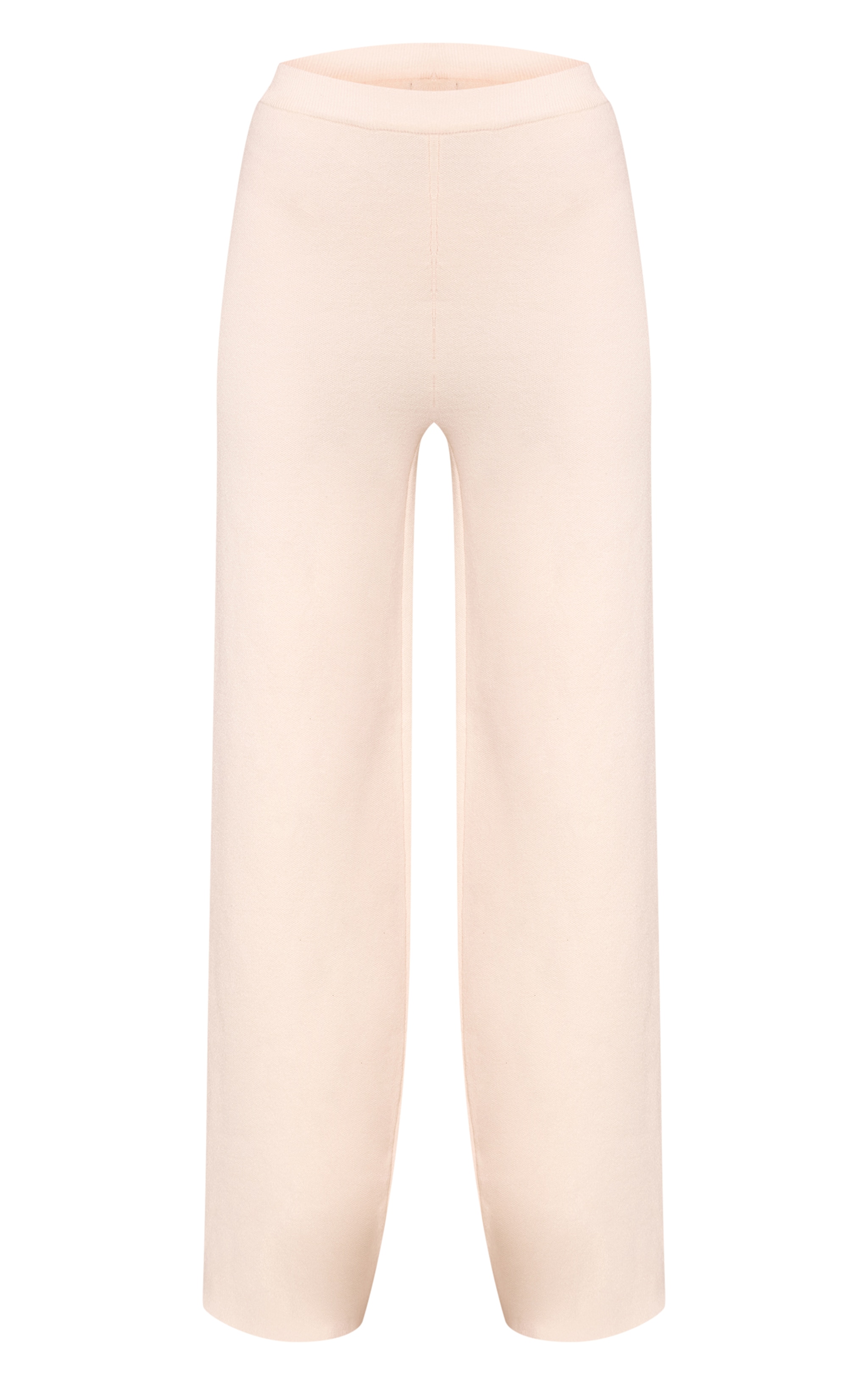 Cream Compact Knit Trouser image 5