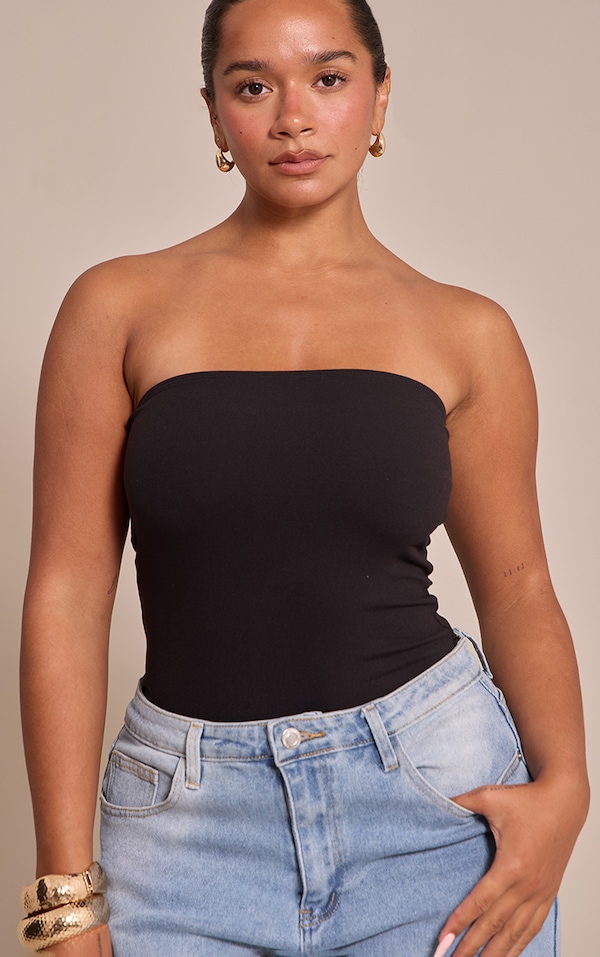Shape Black Sculpt Bandeau Bodysuit