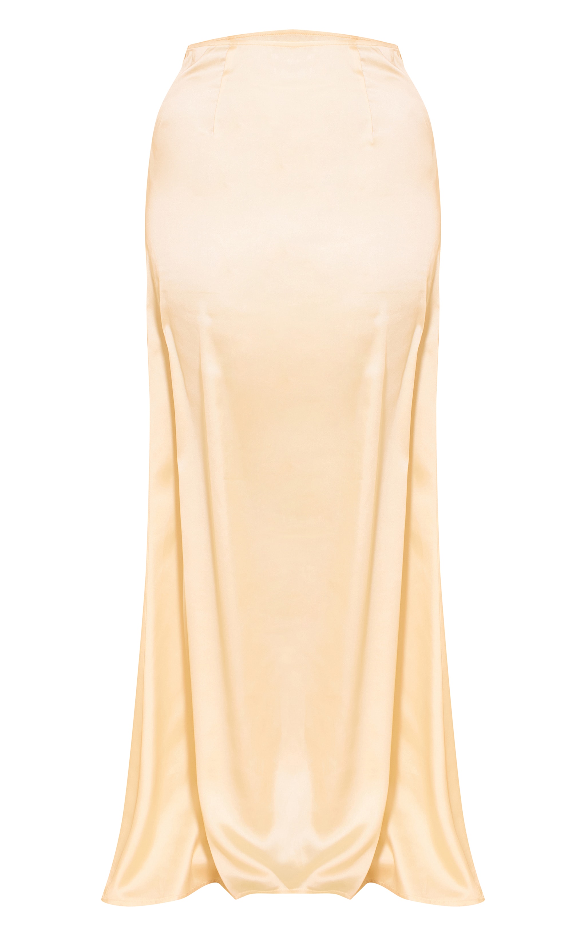 Shape Butter Cream Satin Highwaisted Maxi Skirt image 5