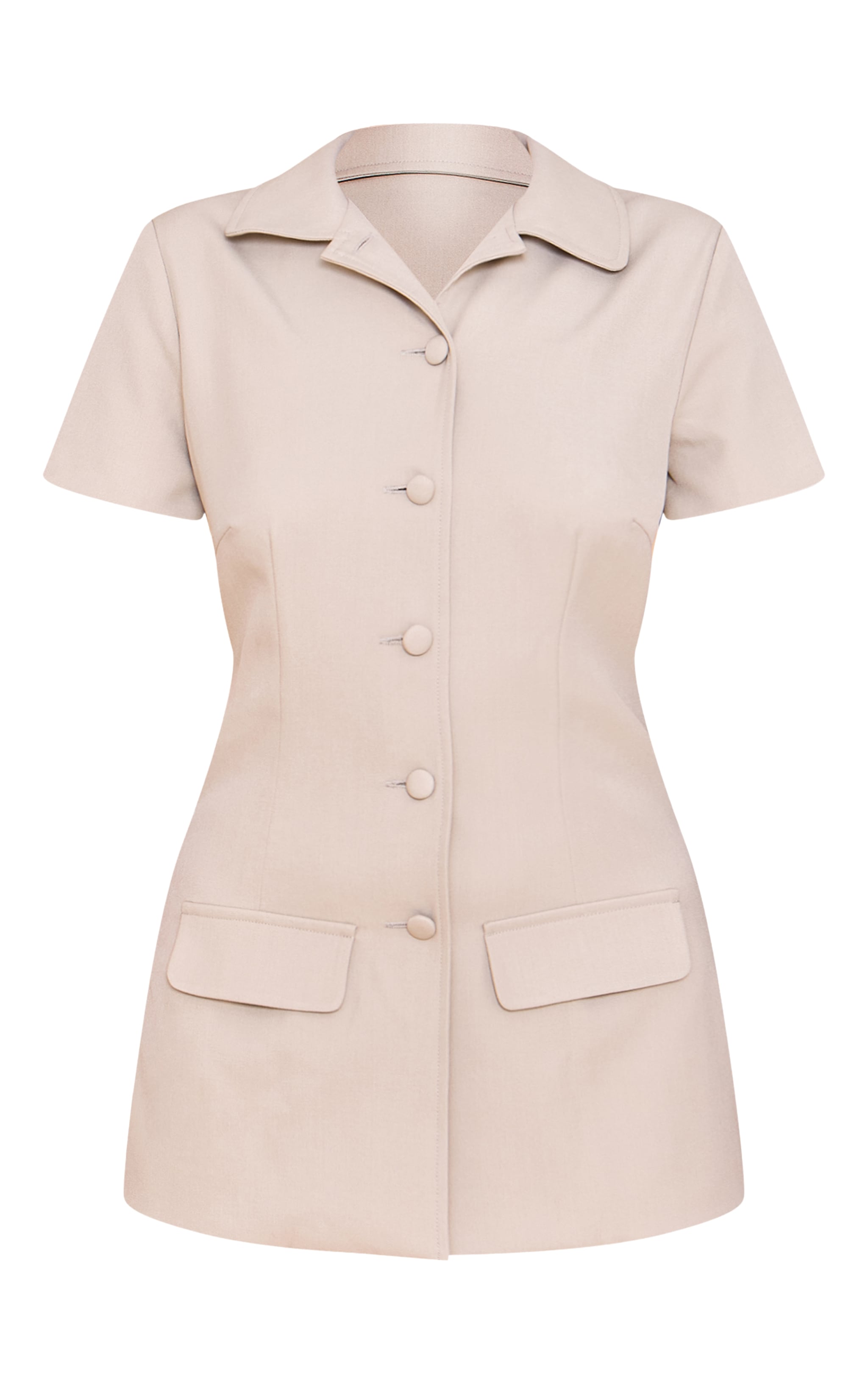Clay Woven Tailored Short Sleeve Playsuit image 5