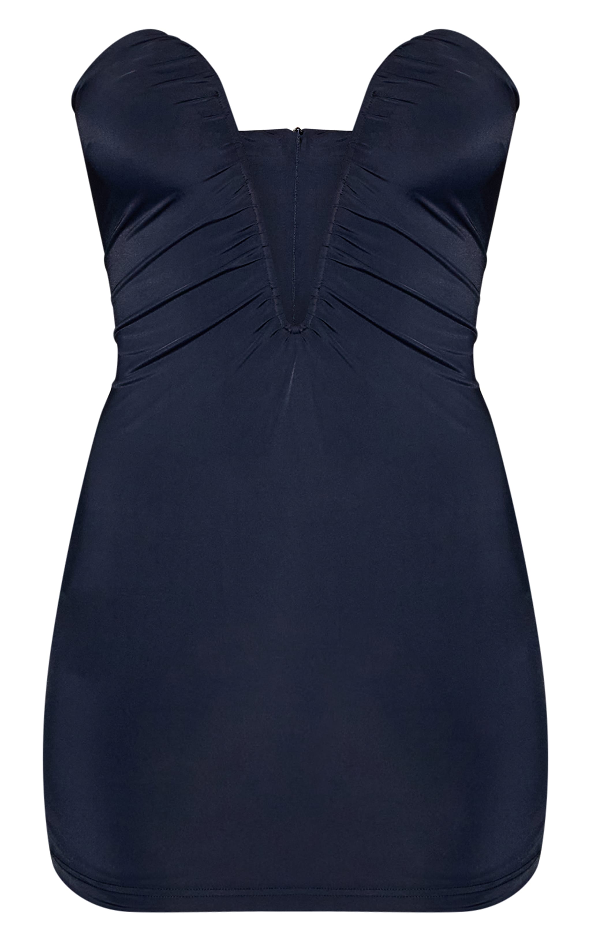 Black V Neck Mini Dress image 5