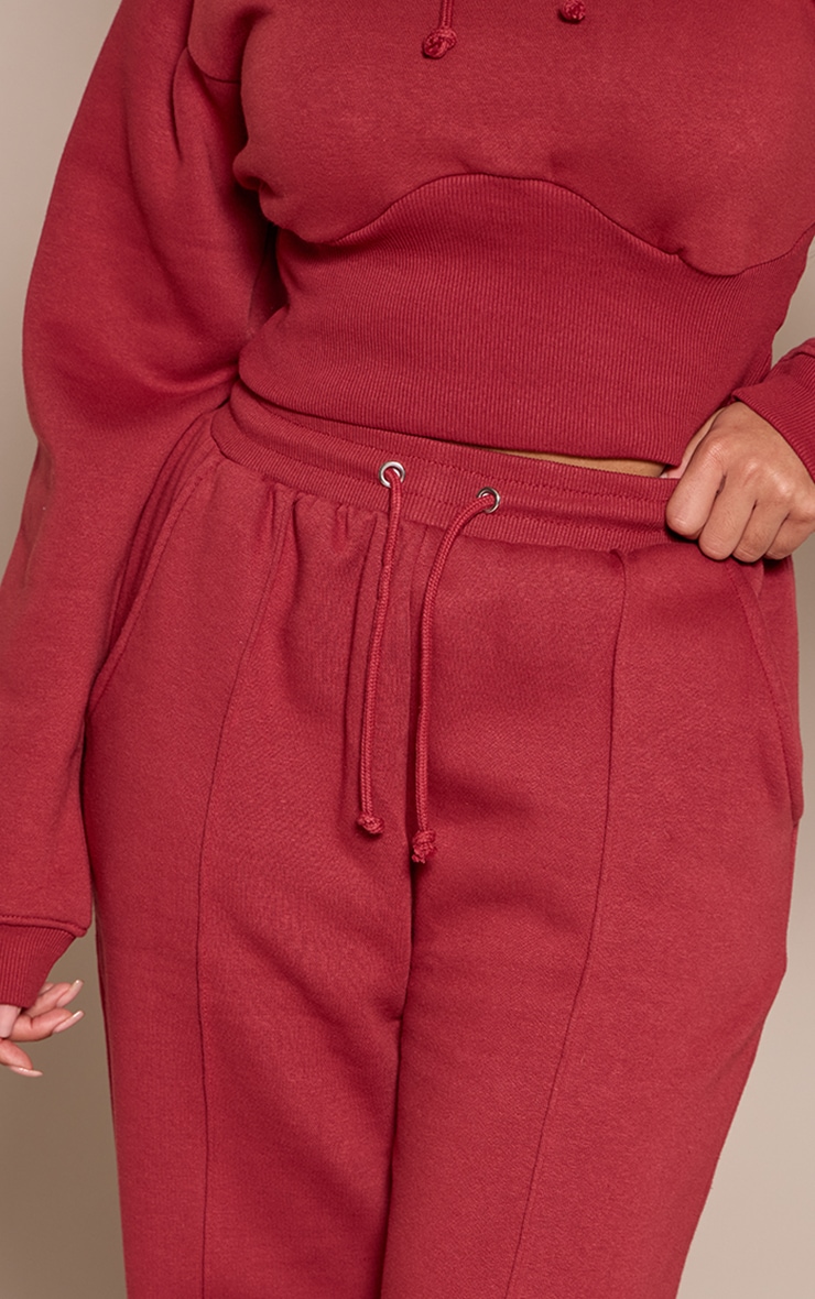 Shape Rosewood Sweat Seam Detail Wide Leg Joggers image 4