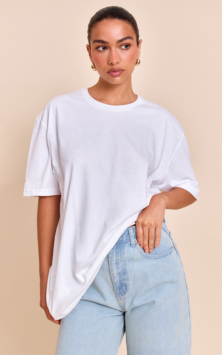 White Sardines Graphic Oversized T-shirt image 3