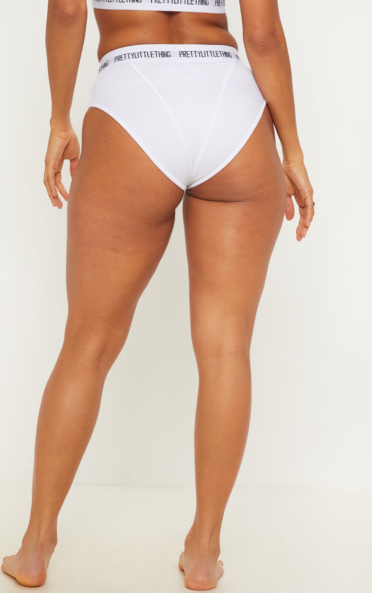 pretty little thing white binding detail bra jewelry