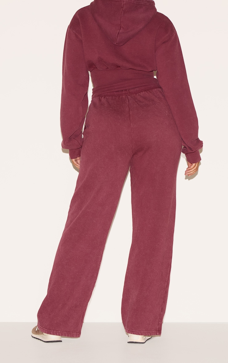 Shape Wine Sweat Seam Detail Wide Leg Sweatpants image 3