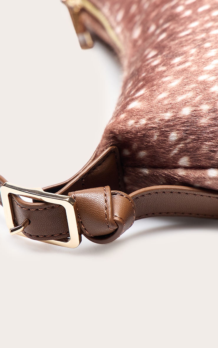 Brown Deer Pony Hair Shoulder Bag image 4