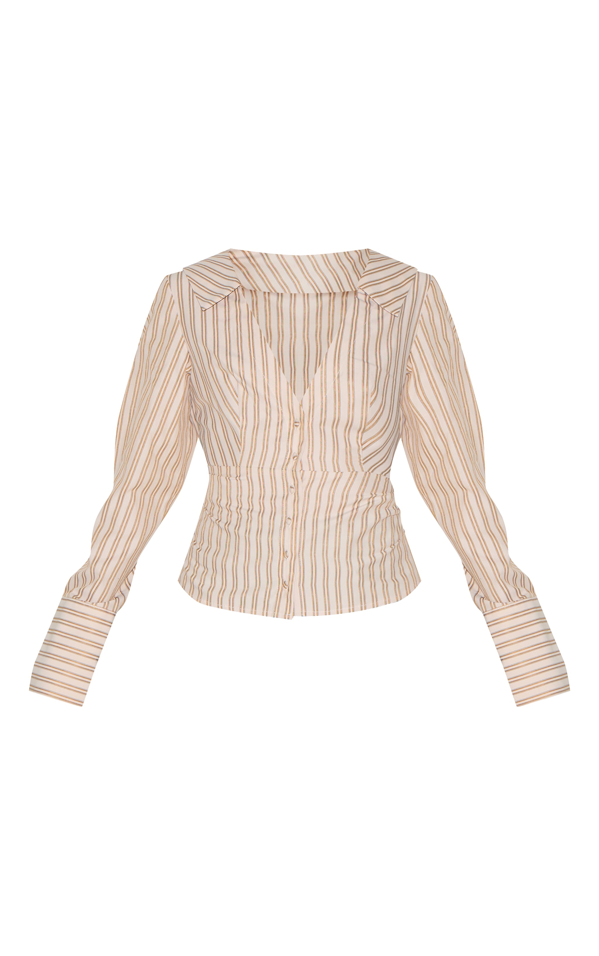 Chemise Petite Taupe à Rayures Fines image 5