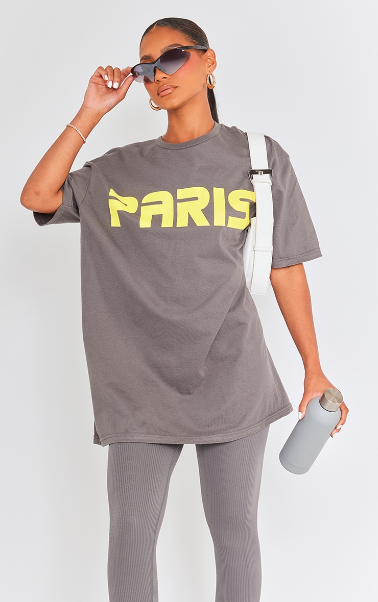 Anthracite Melange Oversize T-shirt 18033