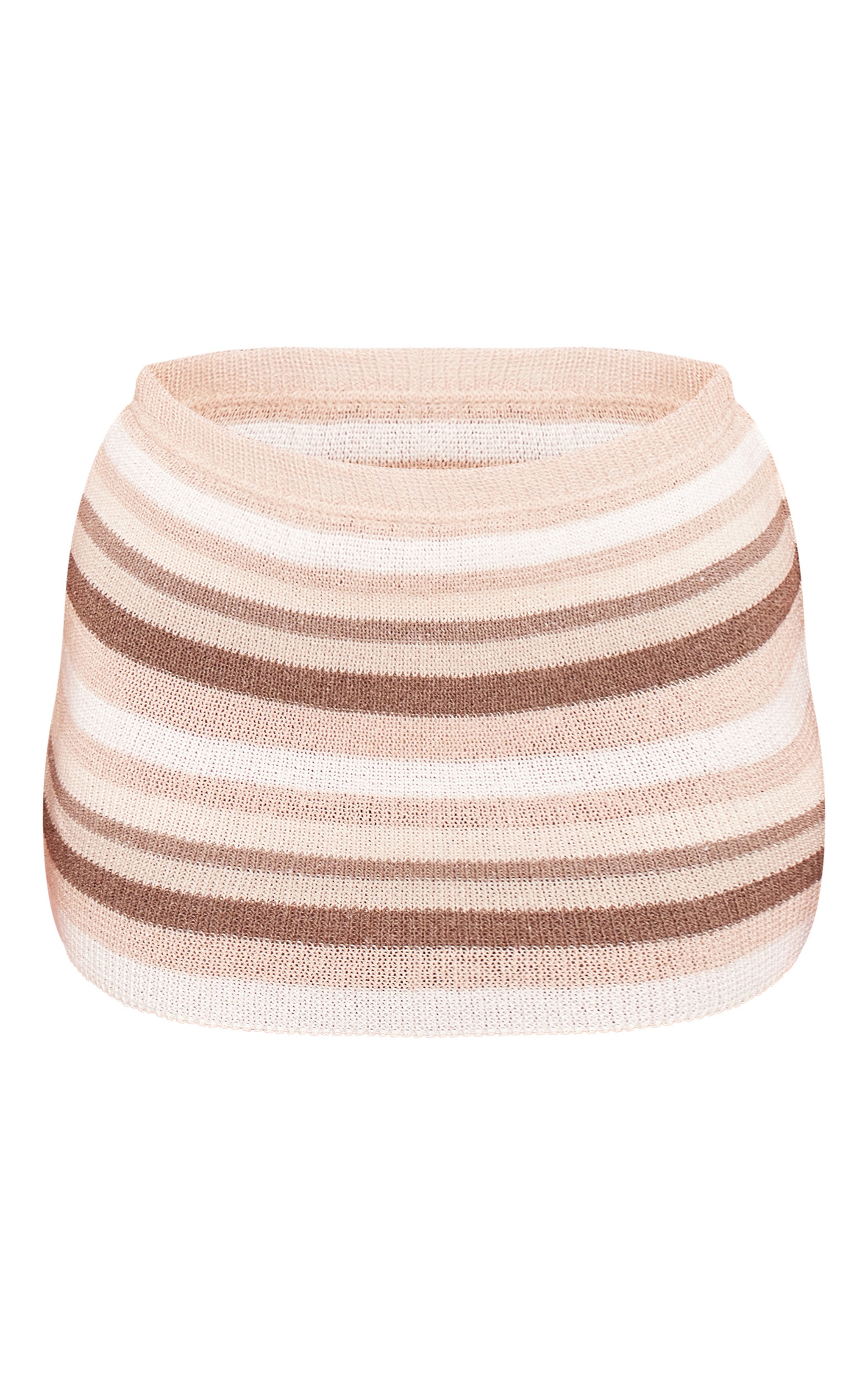Petite Multi Knit Stripe Low Waist Mini Skirt image 6