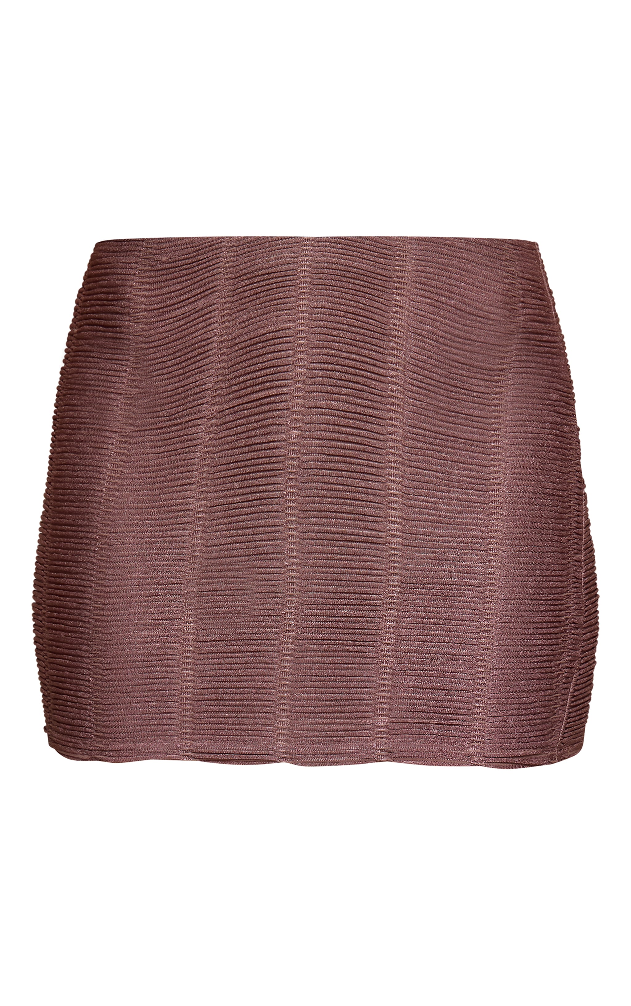 Mushroom Textured Jersey Mini Skirt  image 6