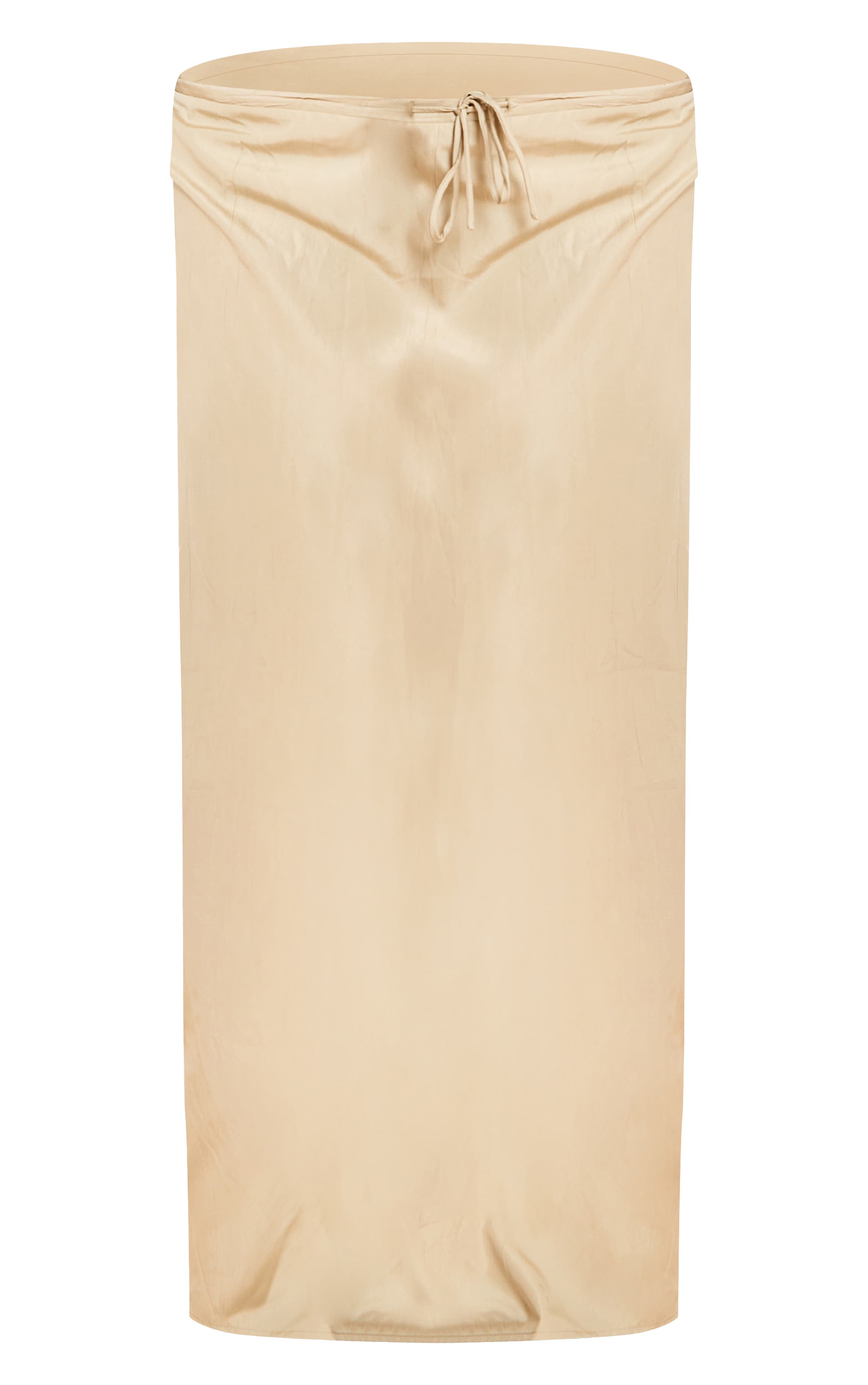 Plus Clay Textured Tie Waist Detail Maxi Skirt image 5