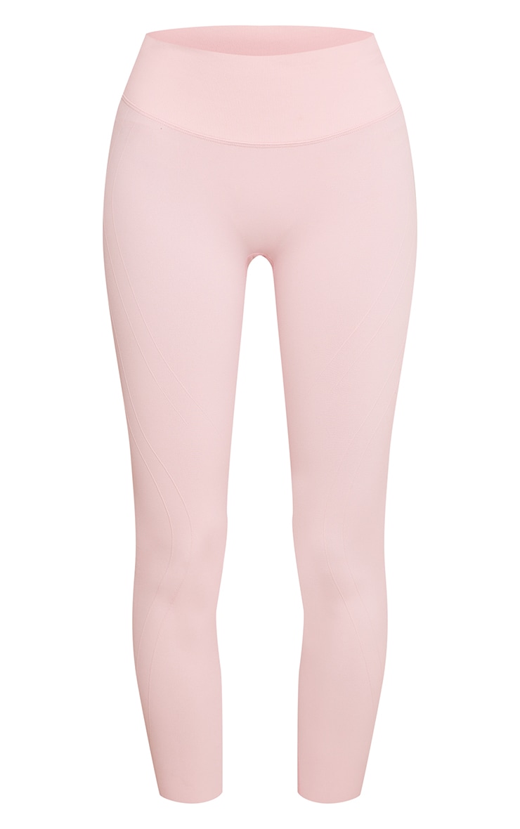 PLT Pink Seamless Scrunch Bum Leggings image 5
