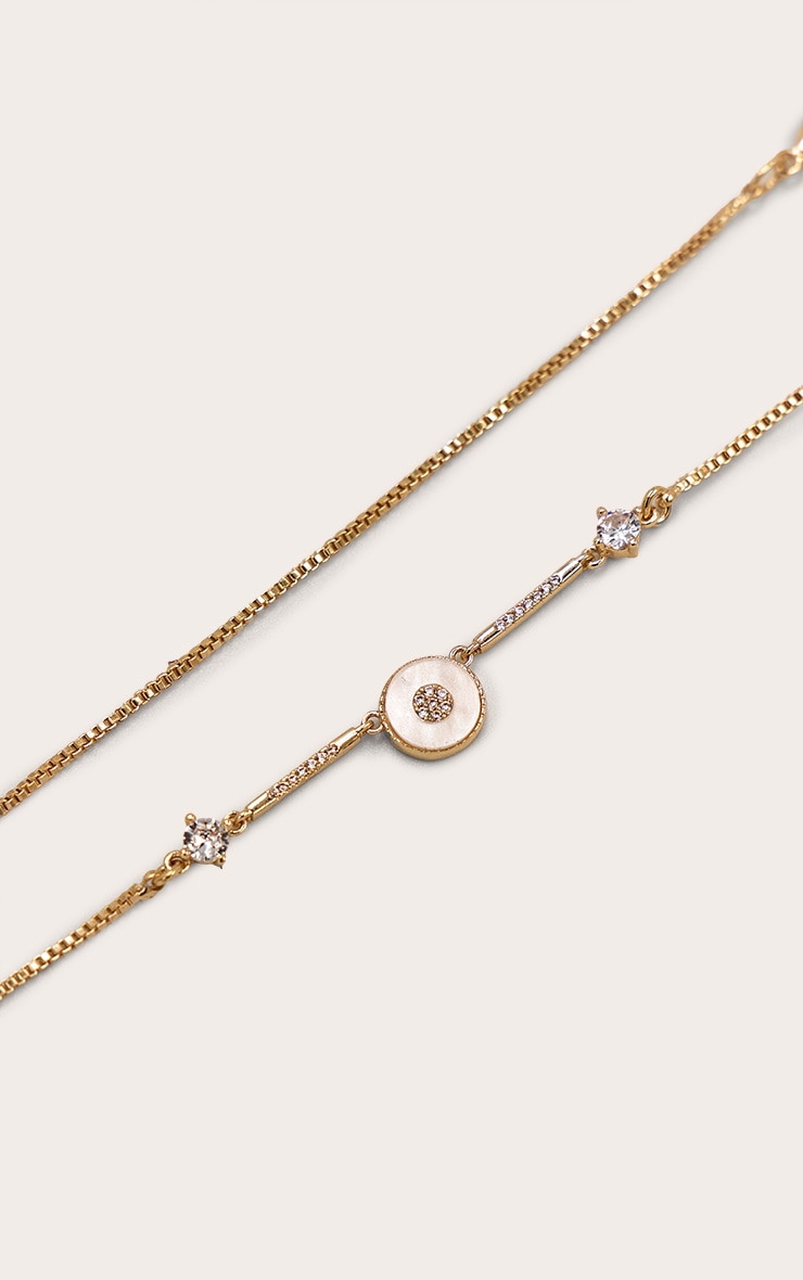 Gold Pearlescent Necklace image 3