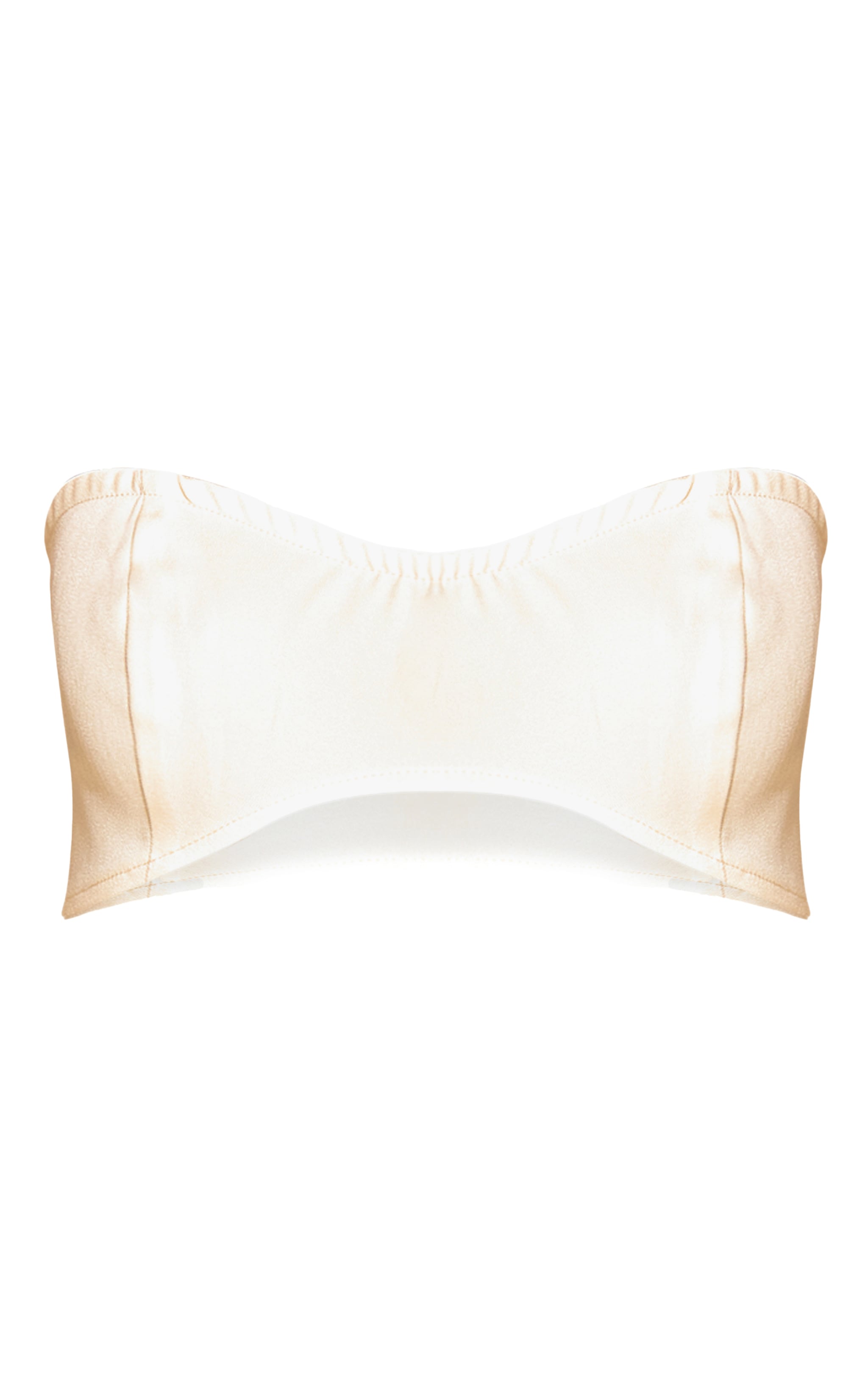Butter Yellow Woven Tailored Bandeau Top image 5