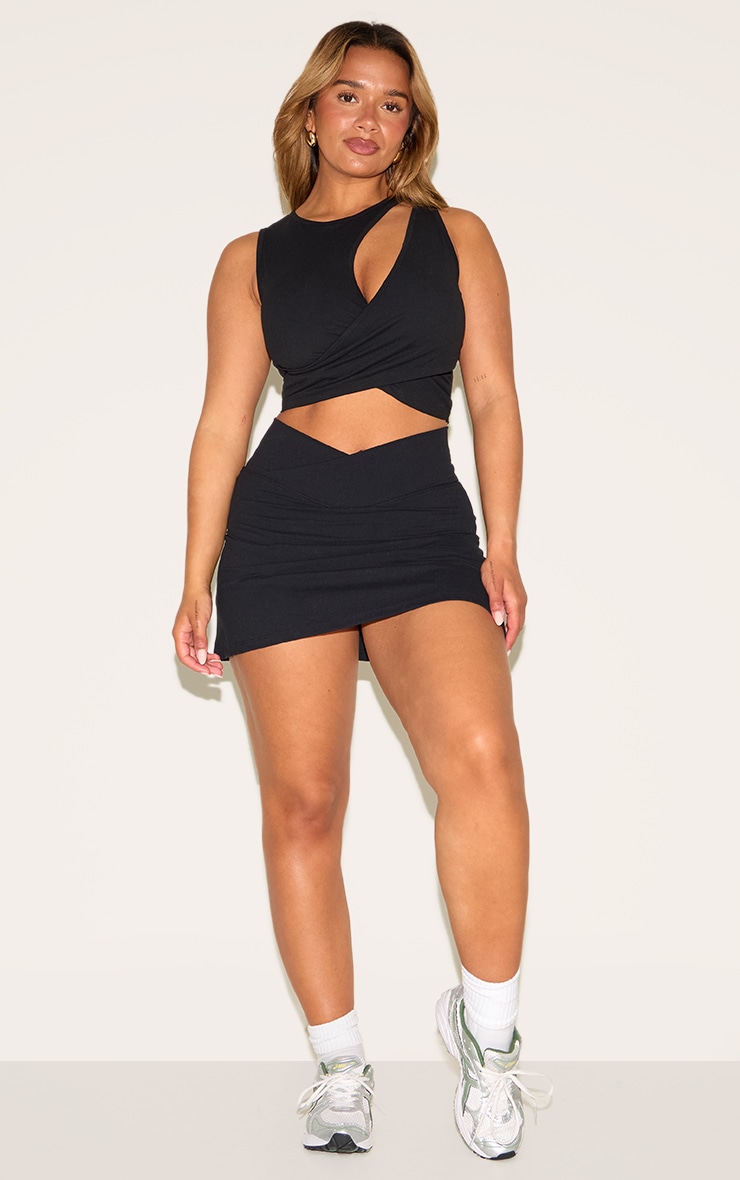 Shape Black Active Cupped Wrap Over Top image 3