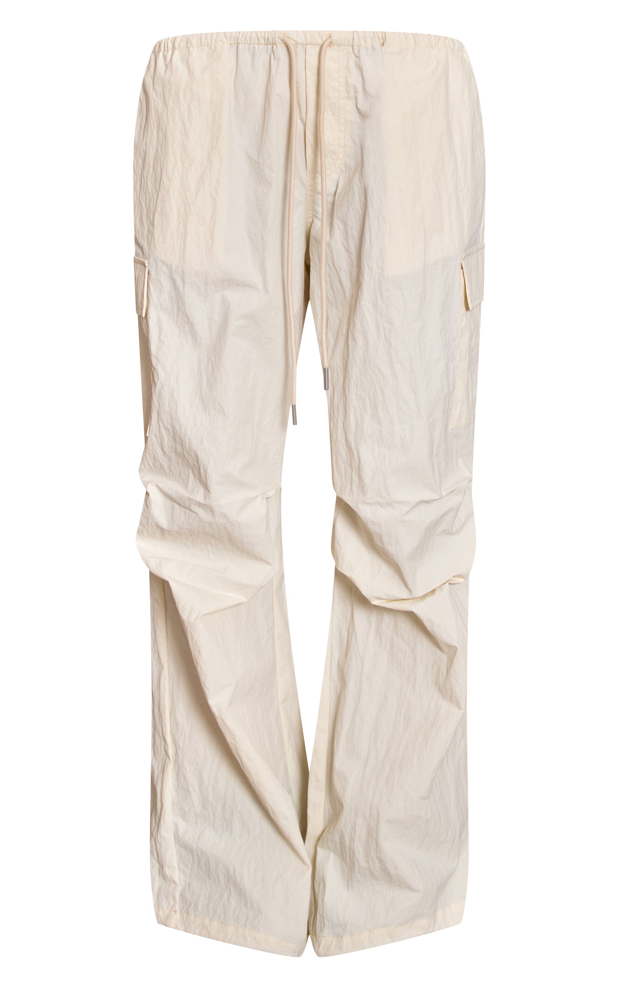 Cream Parachute Oversized Cargo Pocket Pant image 5
