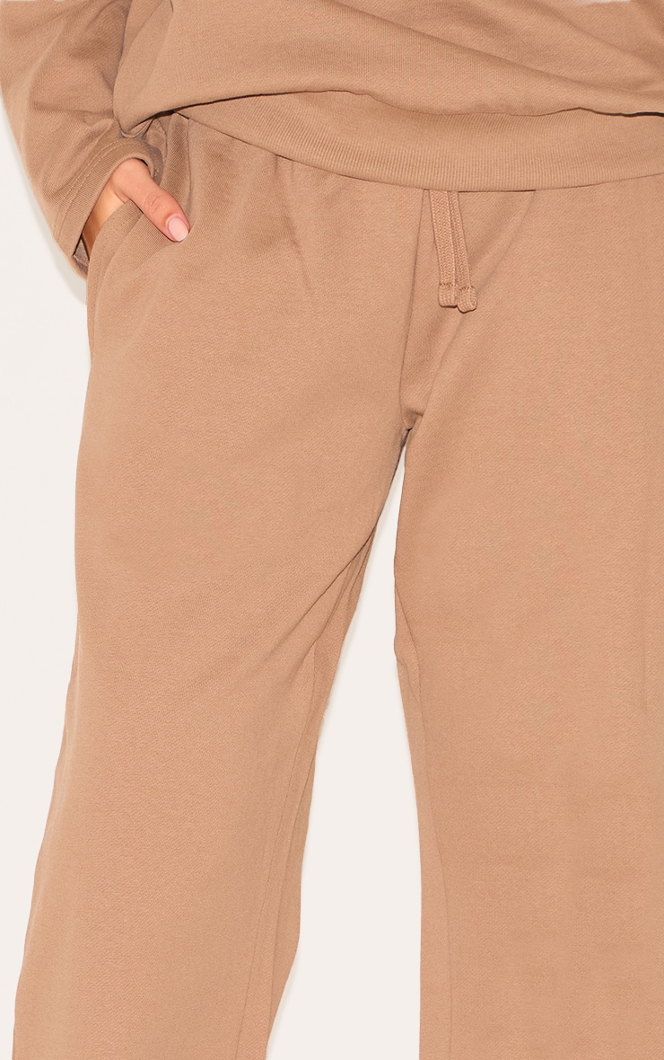 Taupe Premium Sweat Wide Leg Sweatpants image 4