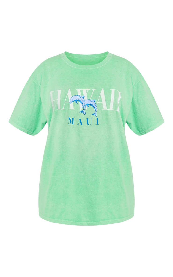 Green Maui Printed T Shirt image 5