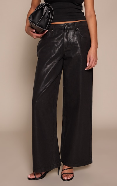 Black Crinkle Strappy Round Toe Heeled Sandal