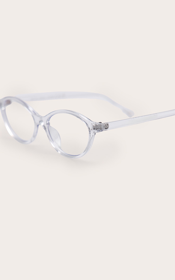 Clear Skinny Oval Blue Light Readers image 4