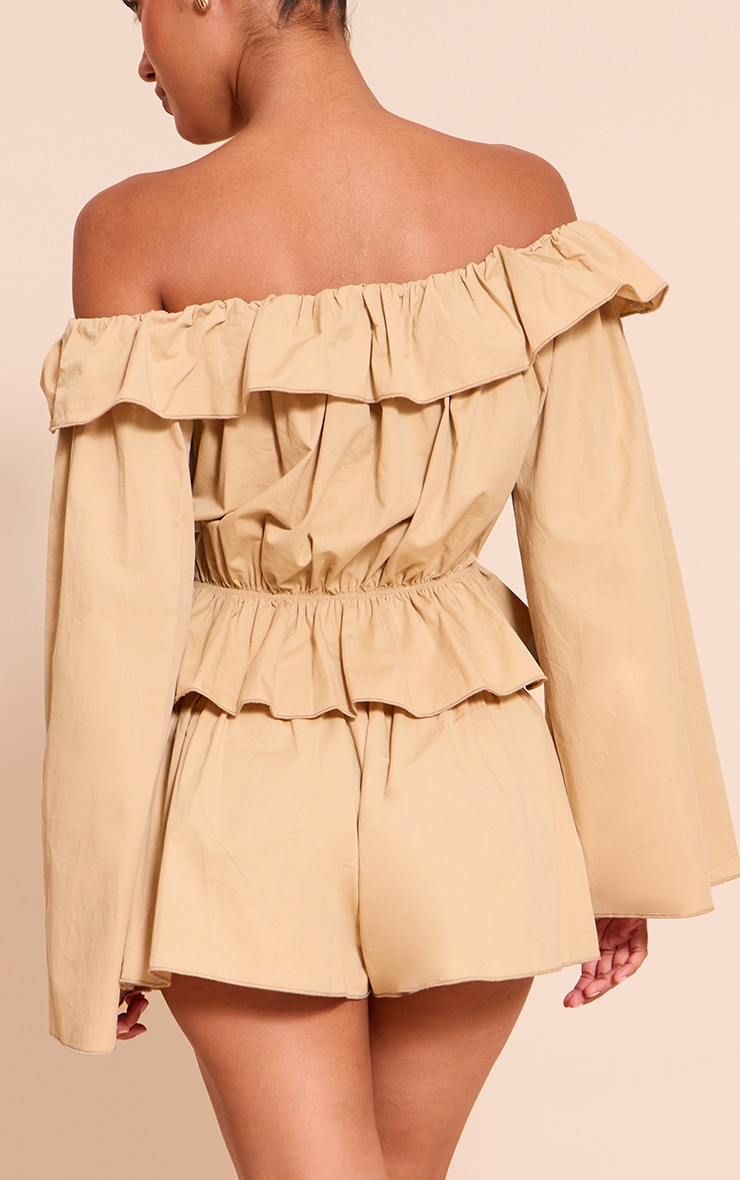 Stone Cotton Woven Floaty Mini Shorts image 3