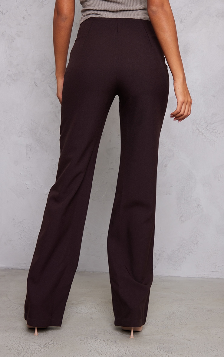 Tall Pantalon chocolat à taille en V image 3