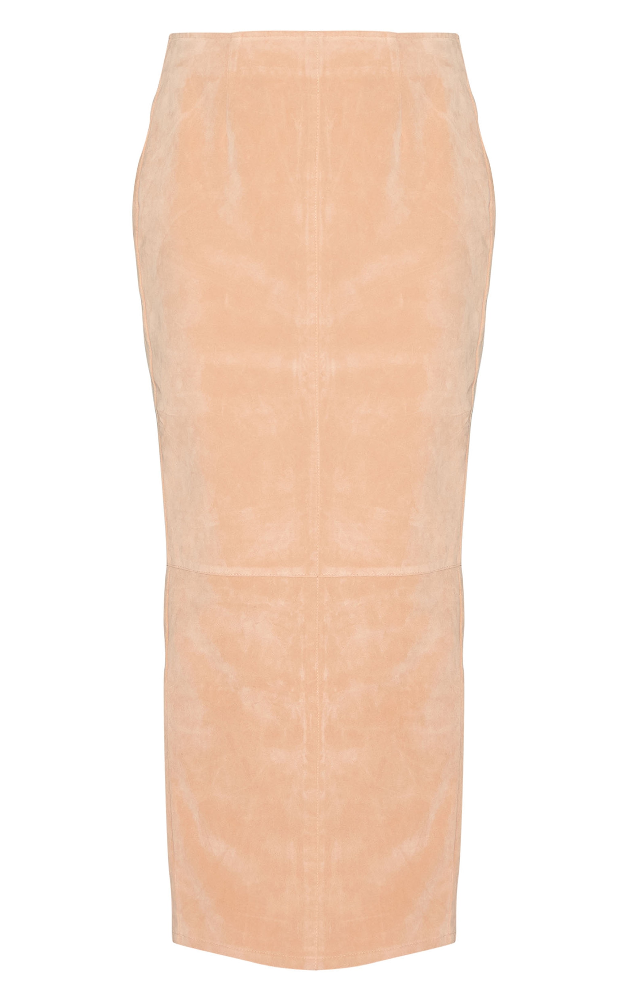 Stone Structured Faux Suede Maxi Skirt image 5