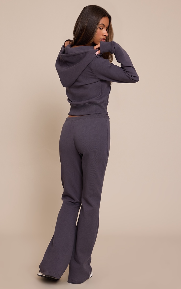 Petite Navy Flared Trousers image 3