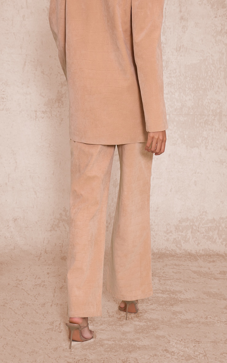 Stone Croc Embossed Mid Rise Pants image 3
