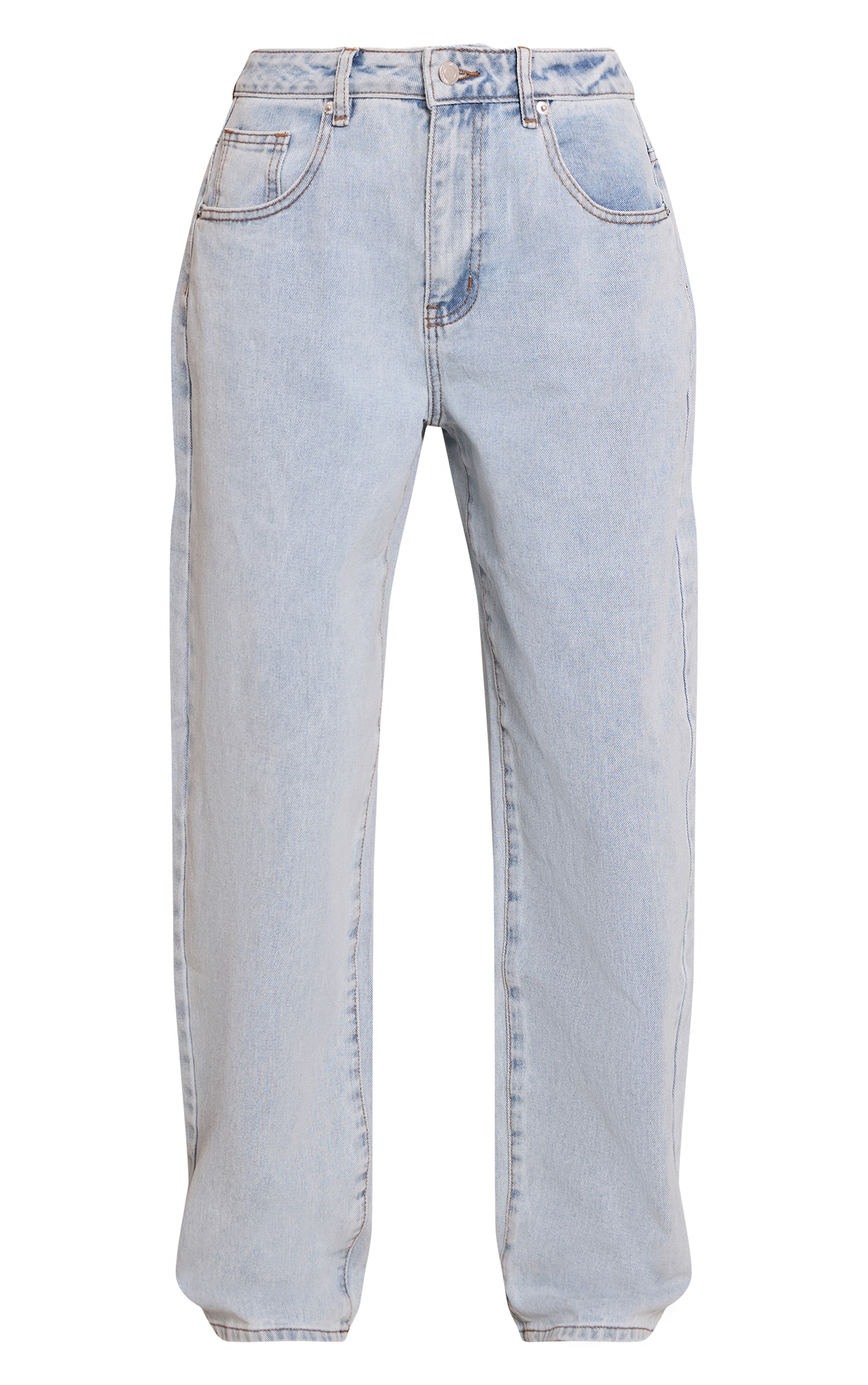 Jean boyfriend bleu clair échancré dans le dos image 5