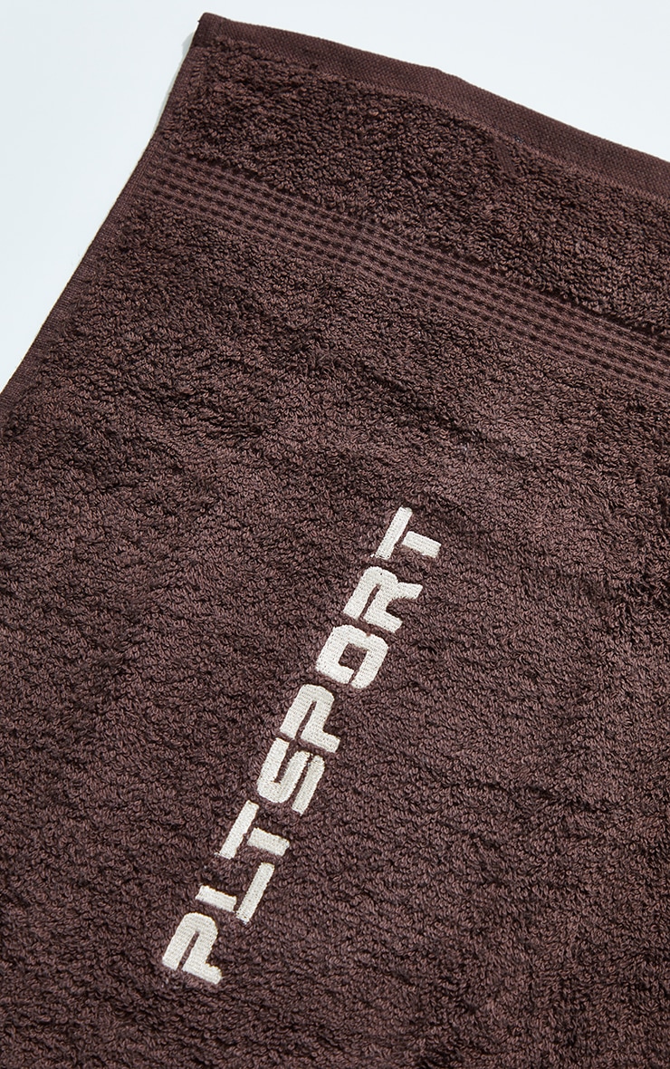 PRETTYLITTLETHING Chocolate Sport Gym Towel image 3