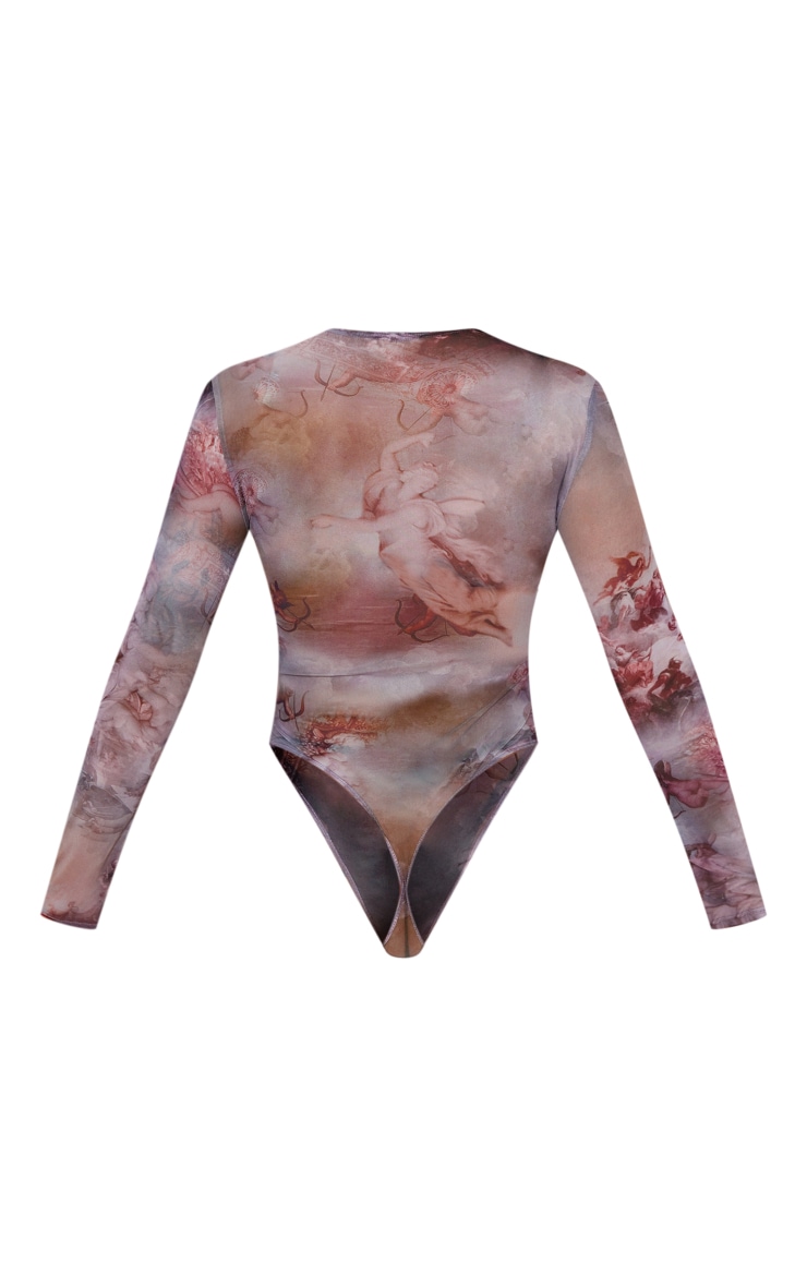 Stone Print Mesh Bodysuit image 6