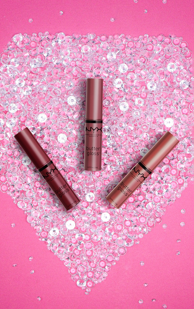 NYX PMU Diamonds & Ice Please Butter Gloss Pink Nudes Lip Trio 01