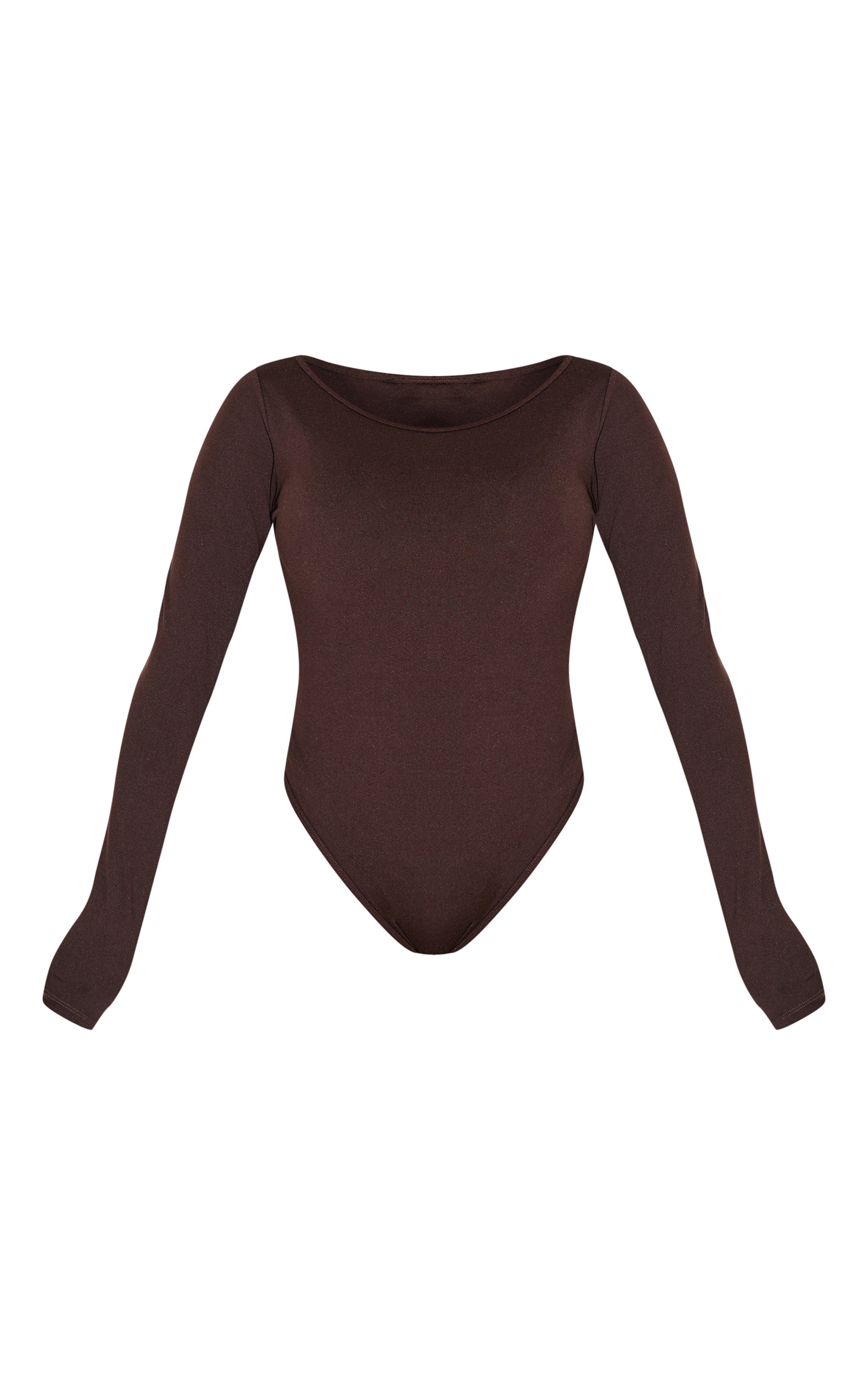 Shape Chocolate Sculpt Boat Neck Long Sleeve Bodysuit image 5