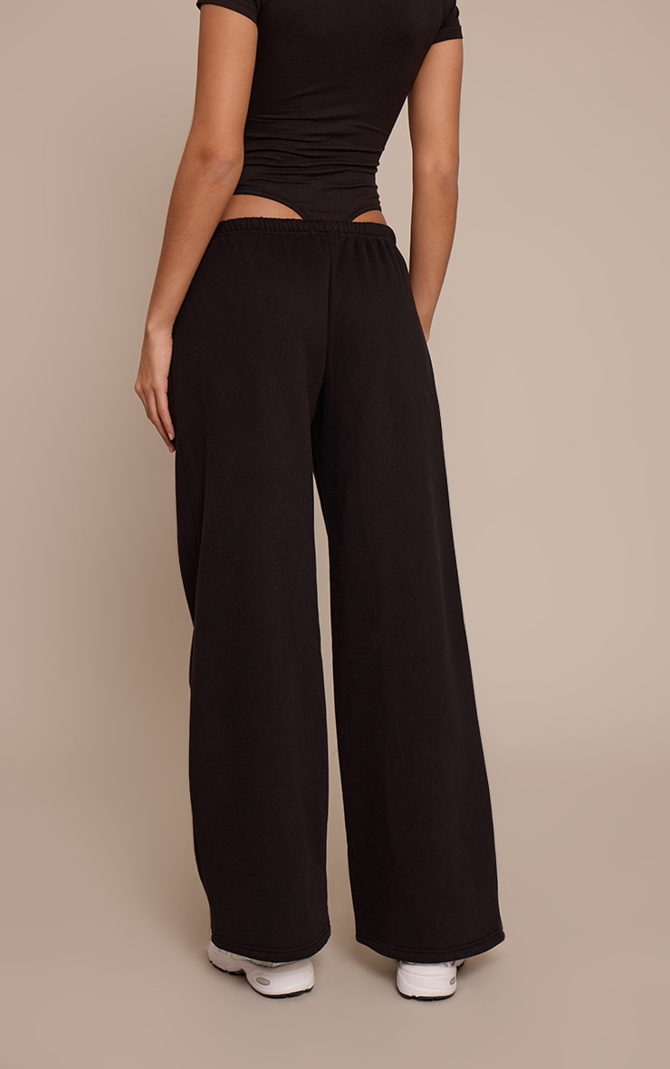Tall Black Prettylittlething Wide Leg Joggers image 3
