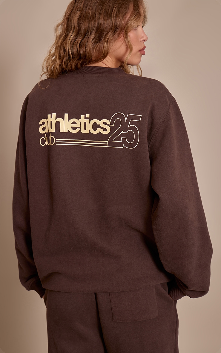 Chocolate Athletics 25 Cotton Fleece Oversized Crew Sweatshirt image 2