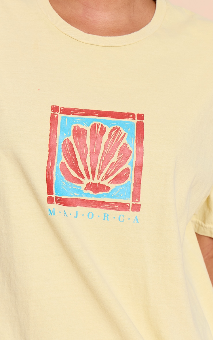 Lemon Majorca Shell Graphic Oversized T-shirt image 4