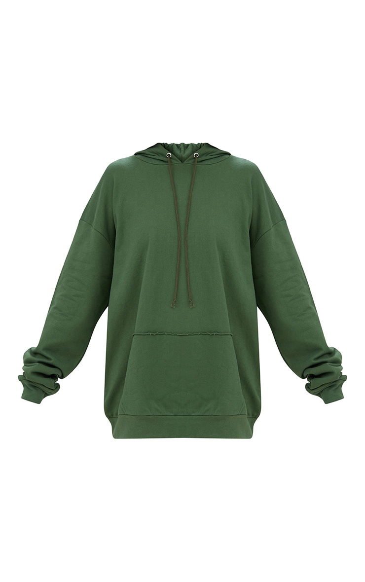 Khaki Oversized Hoodie. Tops PrettyLittleThing KSA