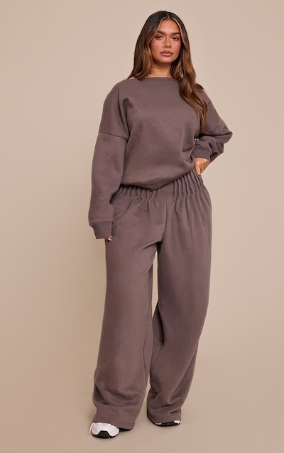 Shape Charcoal Grey Seam Waistband Detail Sweatpants