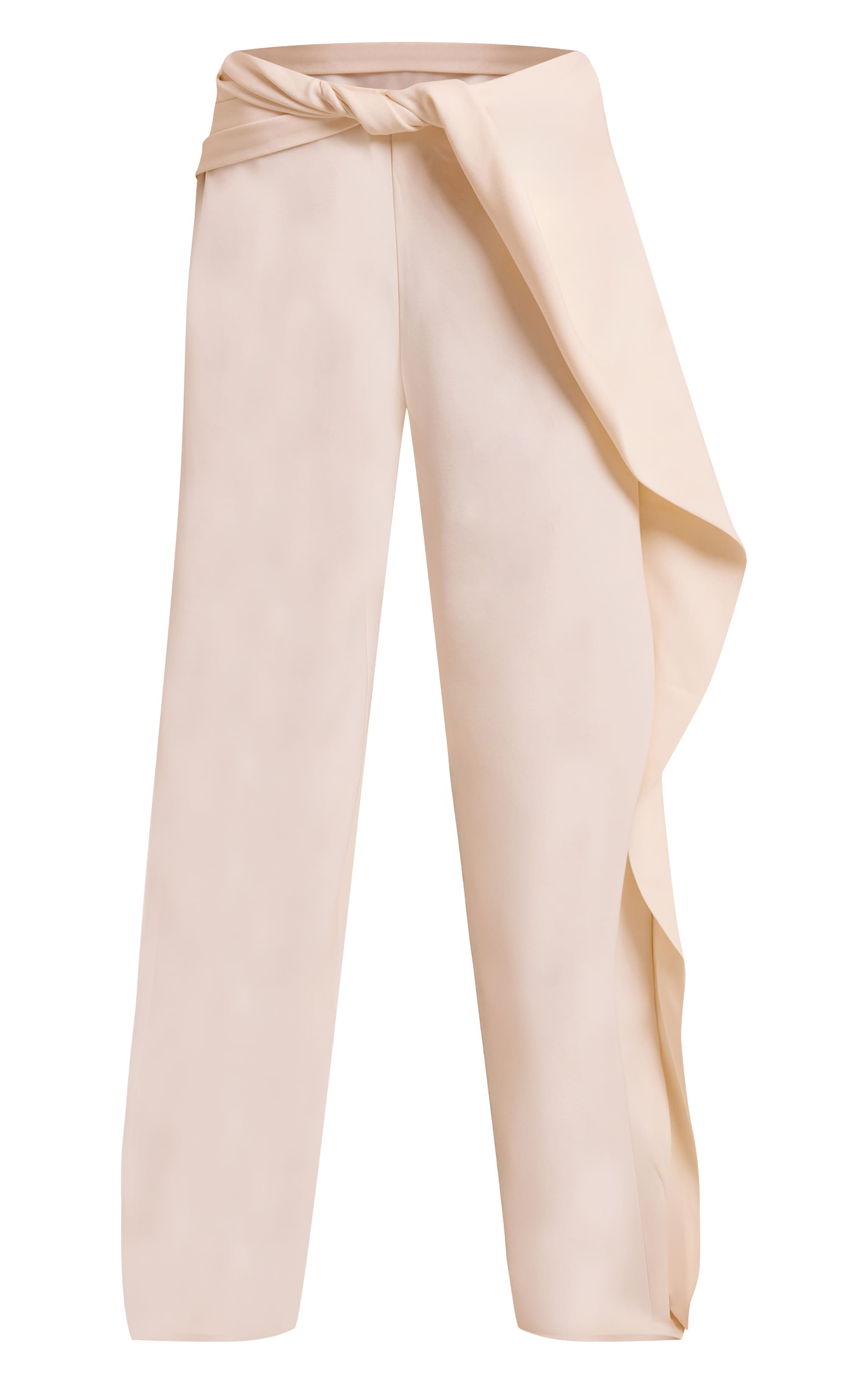 Cream Twist Detail Pants image 5