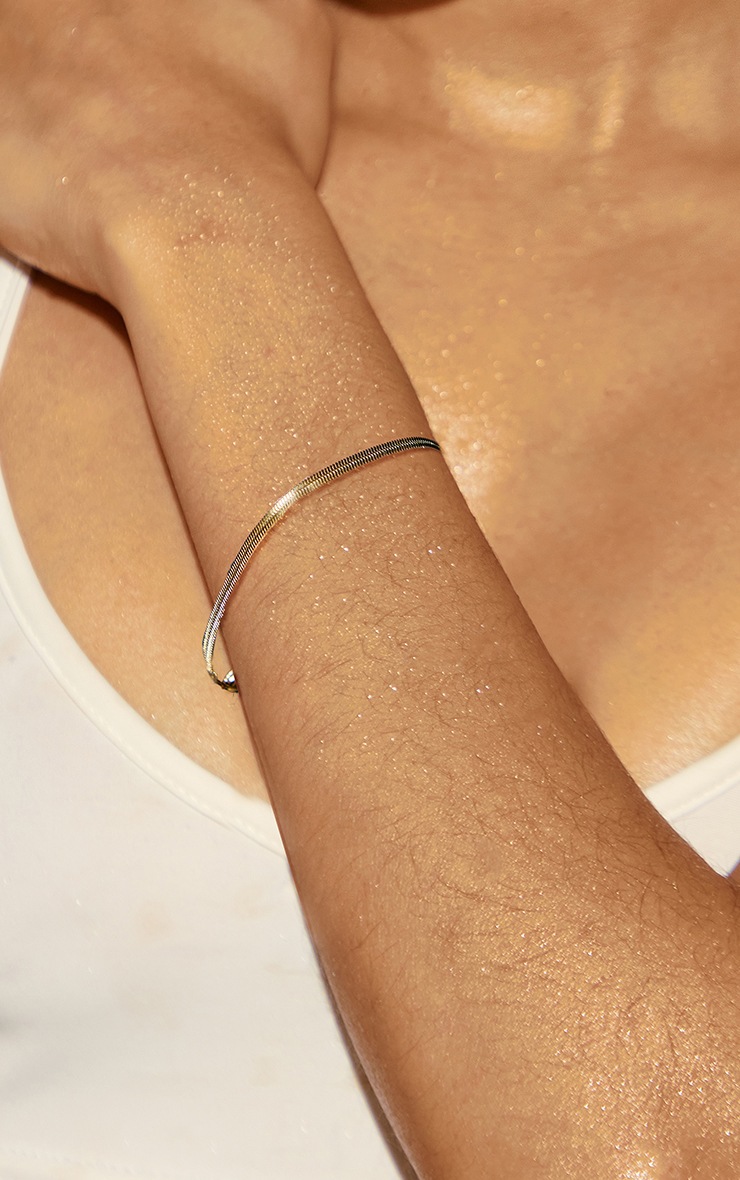 Gold Water Resistant Snake Chain Bracelet