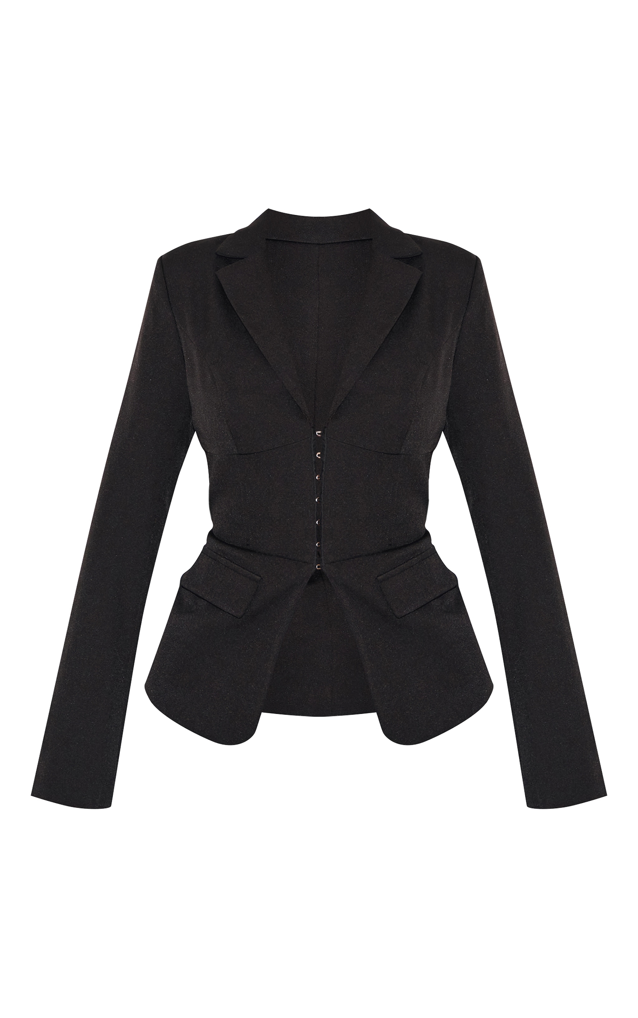 Shape Blazer de tailleur noir à décolleté et taille cintrée image 5
