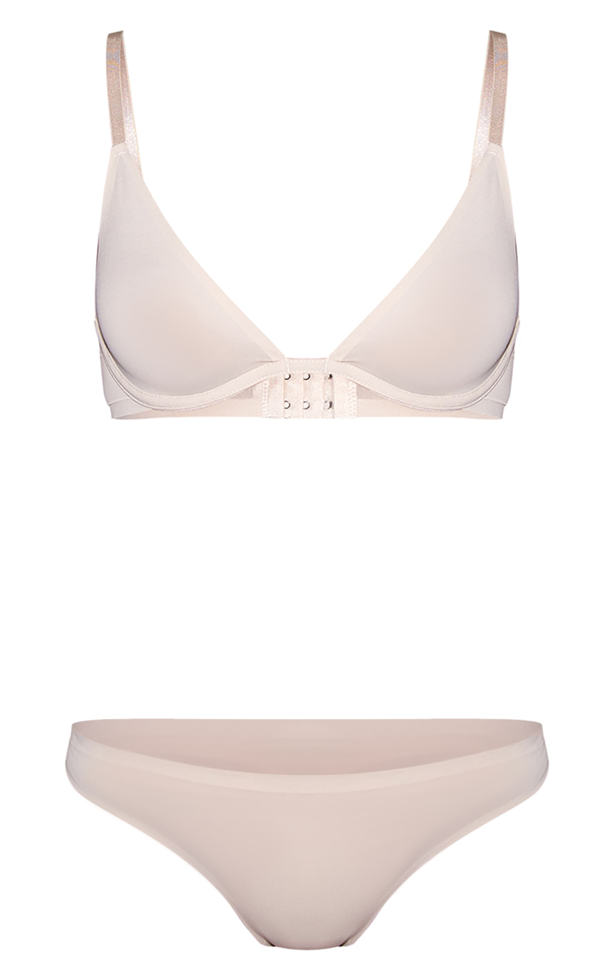 Sand Underwired Seamless Bra & Knicker Set image 5