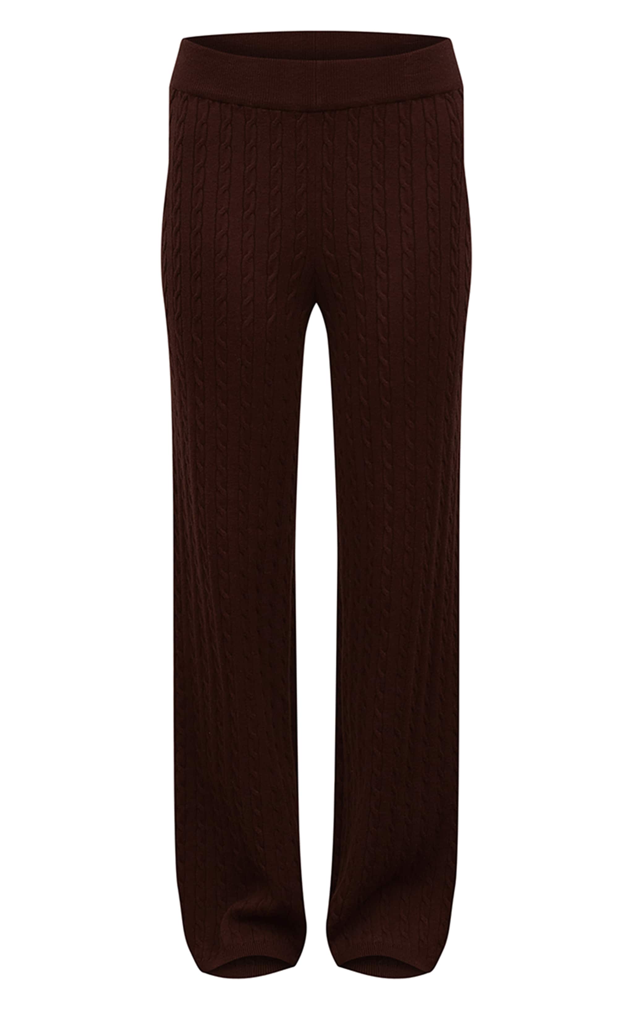 Chocolate Baby Cable Knit Wide Leg Pants  image 5