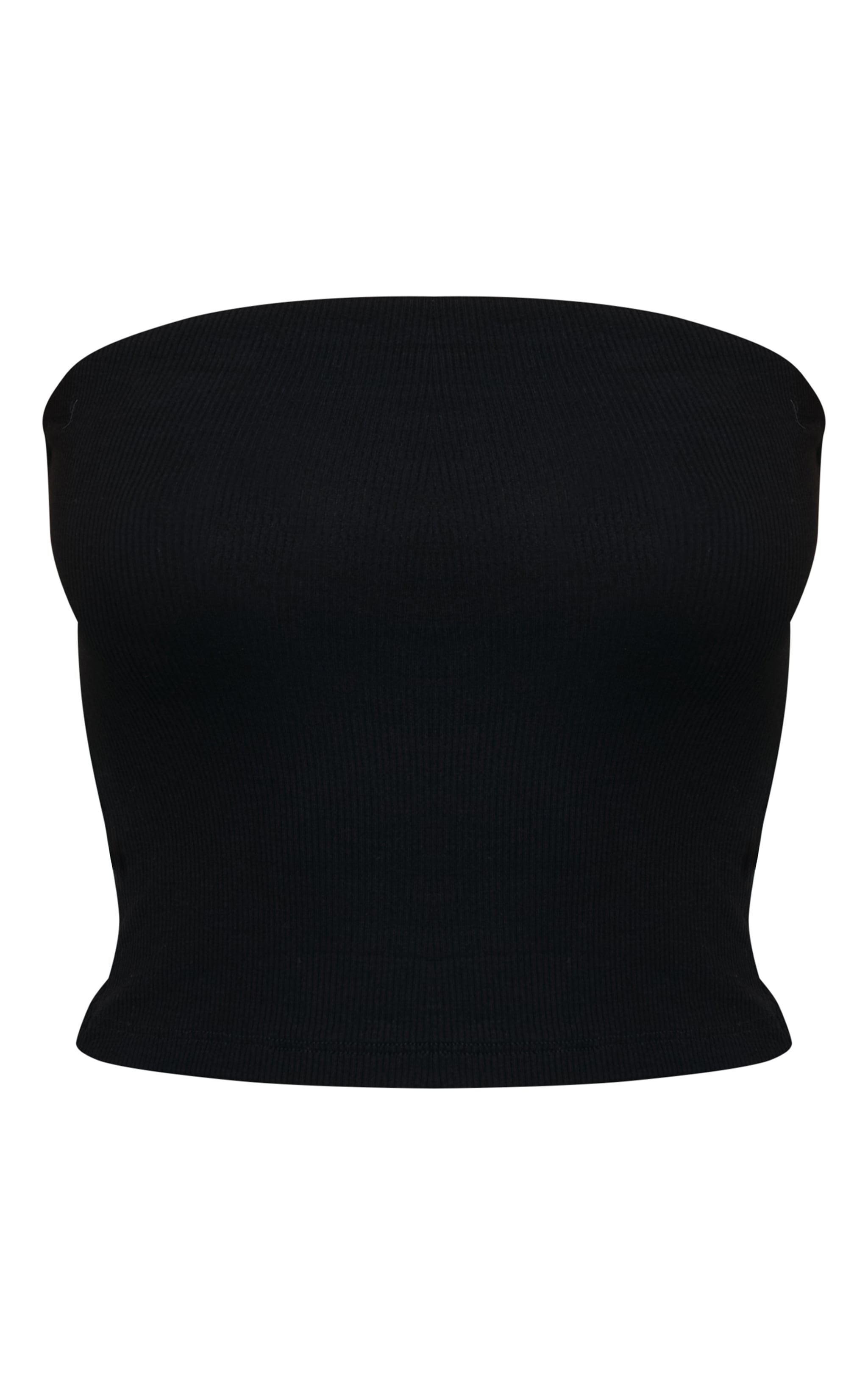 Top bustier côtelé doux noir image 5