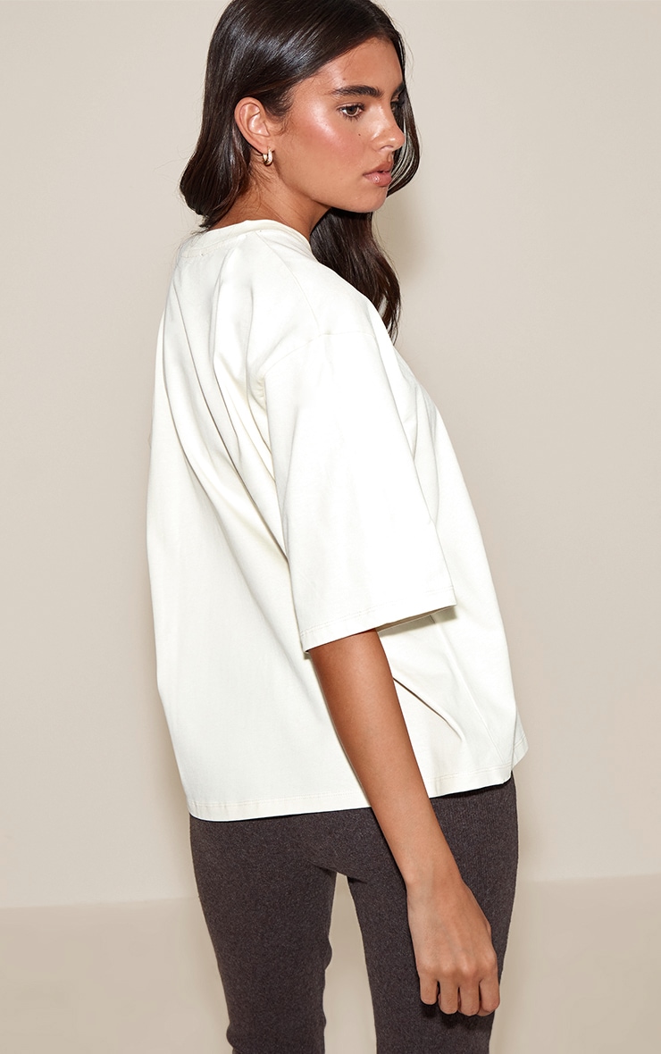 Buttermilk Oversized Boxy T Shirt image 2