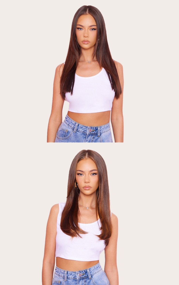 Lullabellz Thick Extensions de cheveux lisses à clipser 45 cm Golden Brown image 3